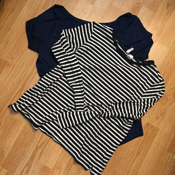Tops - Blue/Navy Basics Bundle